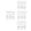 400Pcs Three-Sided Transparent Acrylic Corner Fastener and Nut Set 5