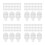 400Pcs Three-Sided Transparent Acrylic Corner Fastener and Nut Set 6