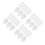 400Pcs Three-Sided Transparent Acrylic Corner Fastener and Nut Set 7