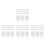 400Pcs Three-Sided Transparent Acrylic Corner Fastener and Nut Set 9