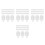 400Pcs Three-Sided Transparent Acrylic Corner Fastener and Nut Set 10