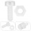 400Pcs Three-Sided Transparent Acrylic Corner Fastener and Nut Set 11