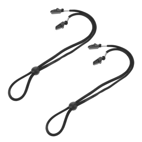 10Pcs Durable Black Hat Strap with Clip for Windproof Baseball Caps 1