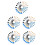 100Pcs Mini Keyboard Cleaning Brushes Set Plastic Wood Assorted Colors 8