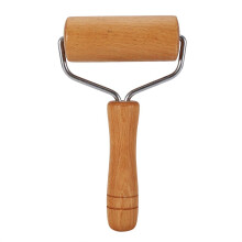 Wooden Pastry Pizza Dough Roller Set, 2 in 1 Double Roller for Uniform Crust and Easy Edge Filling