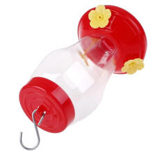 480ML Bird Water Feeder Bottle Hanging Feeder Garden Outdoor Plastic Flower Iron Hook Pet Bird Supplies