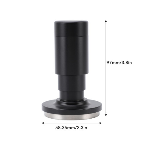 58mm Stainless Steel Coffee Tamper with Distribution Tool, 30LB Spring Loaded 1