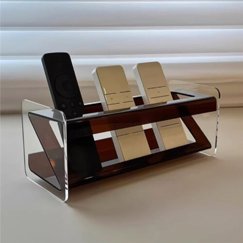 Acrylic Remote Control Bracket Multi-Function Desktop Holder Organizer Sofa Mobile Phone Remote Rack Clear Display Box 1
