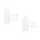 2Sets Plastic Silicone Lamb Calf Nursing Bottle Milk Feeder White 5