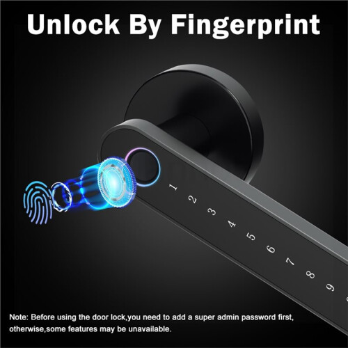 Tuya  Door Lock Buletooth Digital Electronic Lock with Fingerprint Key PassWord APP Remote UnLock 1