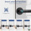 Tuya  Door Lock Buletooth Digital Electronic Lock with Fingerprint Key PassWord APP Remote UnLock 5
