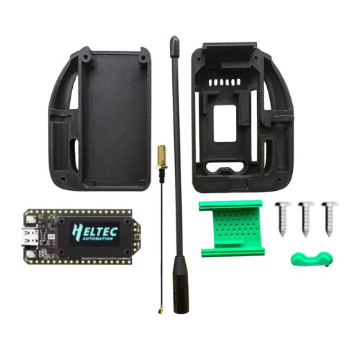 Meshtastic Heltec V4 WiFi LoRa 32 Dev-Board Case Set with Antenna ESP32 SX1262 Solar Powered BLE Low Power B 1