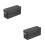 2Pcs Black Tinplate Storage Box with Lid Multi-Use Cookie Candy Case 9