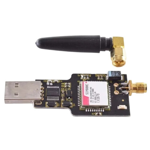 Modulo USB A GSM Modulo GSM GPRS Quad-Band SIM800 SIM800C per Messaggistica SMS Wireless Compatibile con  con Antenna 2