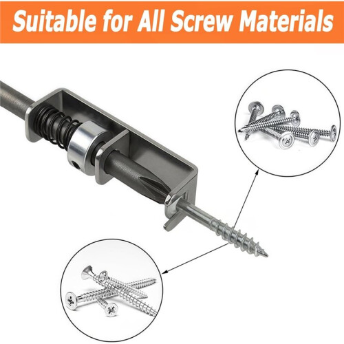 4 Pcs Spring-Loaded Screw Holder Bit,Anti-Drop Operation Bit Holder,Single-Hand Screwdriver Bit Drive Guide Drill Bit 2