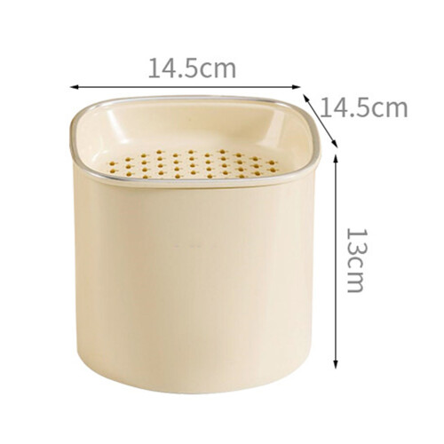 Mini-Plastik-Desktop-Müllbehälter mit Abfluss, 162g, Kompakter Büromüllkorb 1