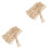 100Pièces Bâtons Aroma Diffuseur Bois Beige D'intérieur Bureau 5