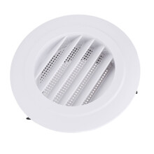 100mm ABS Round Oblique Louver Vent Cover for Bathroom & Office