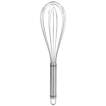 304 Stainless Steel Whisk Manual Egg Beater with 7 Wires Ergonomic Non‑Slip Grip for Baking