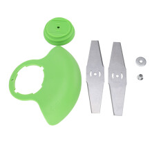 Electric Weed Wacker 2pcs Straight Blades Set with Deflector & Accessories