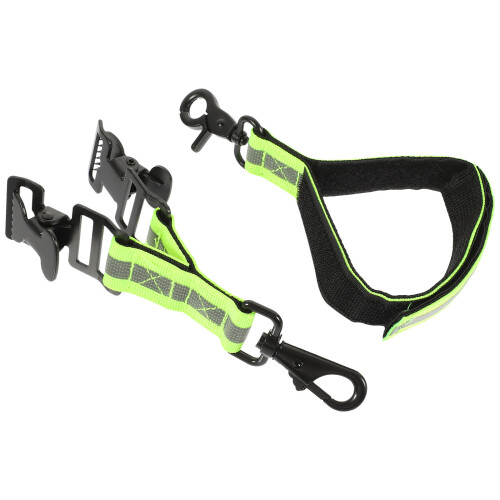 6Pcs Reflective Firefighter Glove Holders Durable Adjustable Straps 1