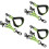 6Pcs Reflective Firefighter Glove Holders Durable Adjustable Straps 8