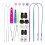 4Sets Household Drawstring Replacement Tool Stainless Steel Threader 1