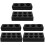 6Pièces Porte- De Boissons Noir Durable Pour 4