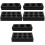 6Pièces Porte- De Boissons Noir Durable Pour 5