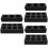 6Pièces Porte- De Boissons Noir Durable Pour 8