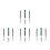 12Pcs Precision Adjustable Drawing Pens Fine Line Masking Multi Color 8