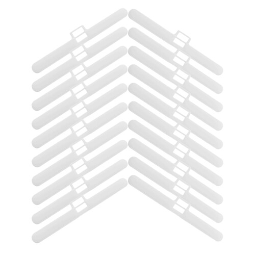 120Pièces Fixations Blanches Stores Verticaux Double Trou Pour Rideaux 2