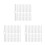 120Pièces Fixations Blanches Stores Verticaux Double Trou Pour Rideaux 5
