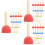 72Pcs Assorted Color Sponge Painting Brushes Kids Graffiti Art Tools 6