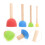 72Pcs Assorted Color Sponge Painting Brushes Kids Graffiti Art Tools 10