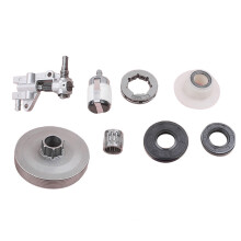 3X Clutch Sprocket Rim Drum Oil Pump Worm Gear for Chinese 4500 5200 5800 45Cc 5 Oil Seal Fuel Filter Chainsaw Part