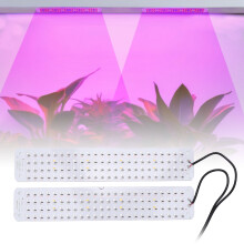 LED Grow Lamp 5V Timer Dimmable 2 Heads Red Blue 3000K
