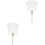 2Pièces Éventails Transparants En Bambou Pour DIY 5