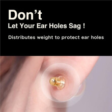 Fermoirs de Boucles D'Oreilles à Verrouillage pour Oreilles Tombantes, Hypoallergéniques, Compatibles avec les Tiges de 0,9 à 1,2 mm, Capuchon de