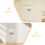 5Pcs Self-Adhesive Silver Circle Mirrors Small Decorative Mirror Tiles 8