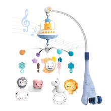 Musical Baby Crib Mobile with Lights Music Projection for Infants Remote Control Crib Toys for Newborn Baby (No Battery)