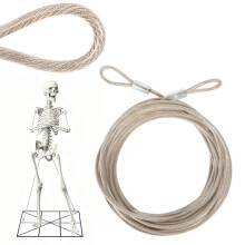 12 Fots Reservtillbehör, Belagd Guy Wire-Tetherkabel Kompatibel med 12 Fot , Reparationsdel U B