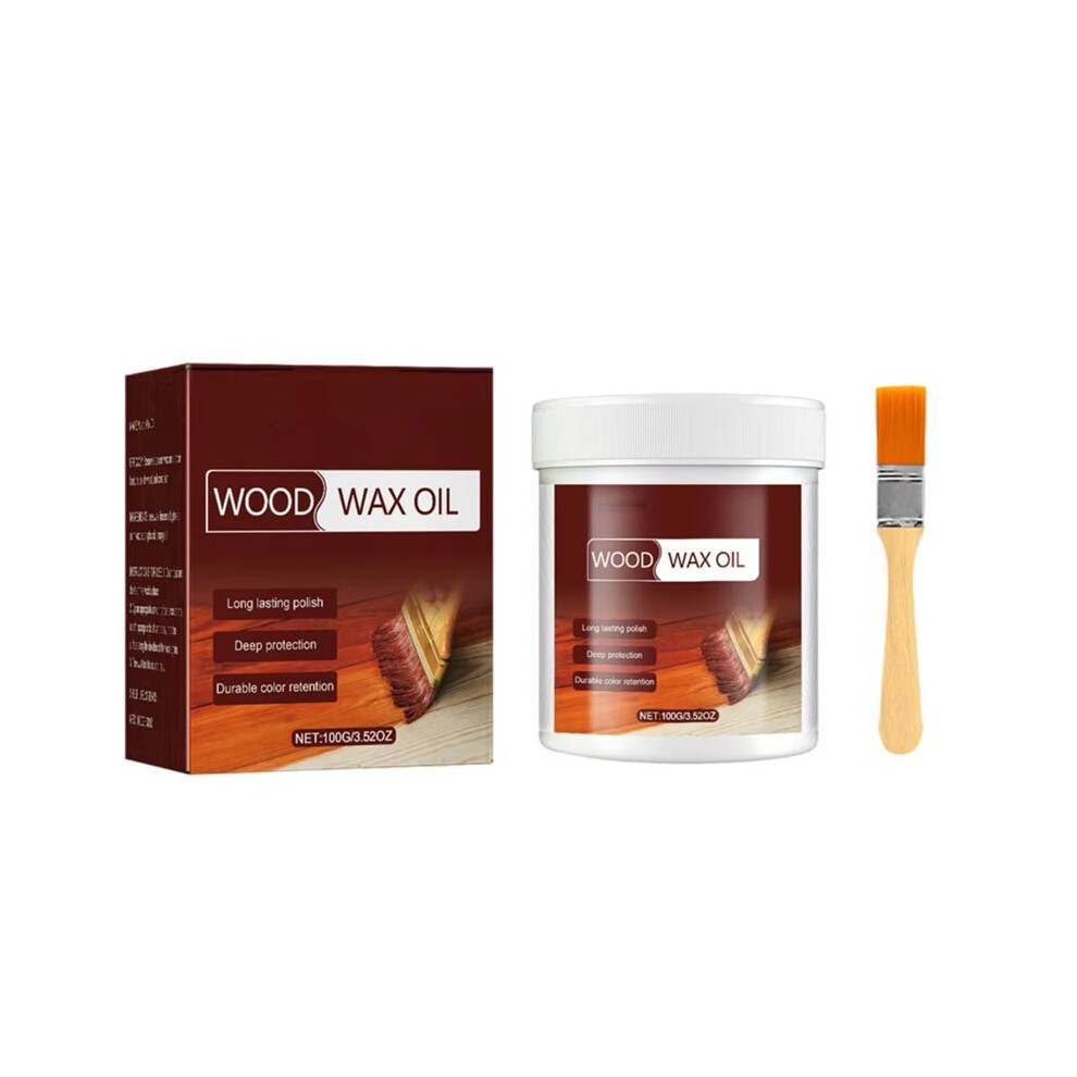 100G Wood Furniture Floor Polishing Agent Anti-Corrosion Wood Wax Oil Cleaner Non-Toxic Wooden Floor Maintenance 6031329021869