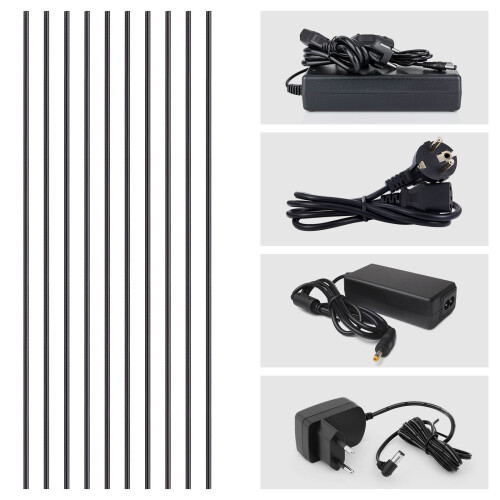 4000Pcs Black Data Cable Wire Ties Heavy Duty Flexible Tying 1