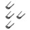 4Pièces Casque Réglable Mentonnière Coton 7