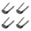 4Pièces Casque Réglable Mentonnière Coton 8