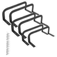 Conjunto de 6 Peças de Travas de Metal Antiderrapantes para Colchão, Que Impedem Que Ele Deslize em Camas de Madeira/de Trailers.