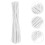 800St Flexibele Witte Fabric Hoedliner, Universele Baseball Cap Shaper 11