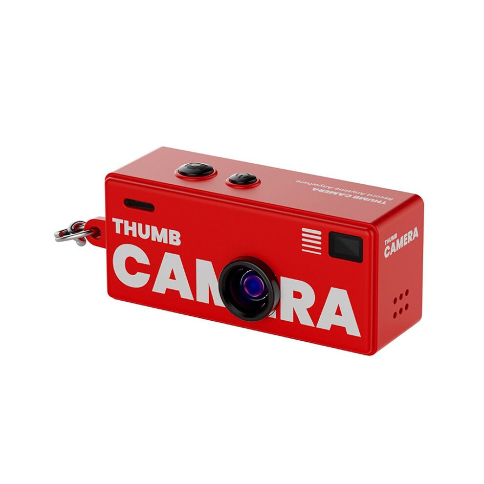 Keychain Camera With 32G 0.96" Retro Action Camera Support Memory Card 1080P Small Camcorder Video Recorder Red 4713759712723