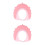2Pièces Casquette Bain Rose Ajustable Silicone Douce Protège Eau 9